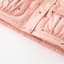 Cute Girls Kitty Printed Hooded Warm Jackets childrensterritory