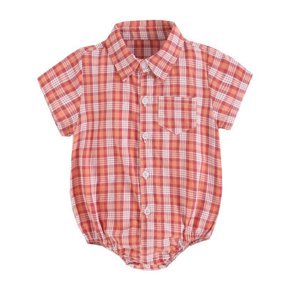 Baby Boys Girls Cotton Short Sleeve Shirts Style Bodysuit childrensterritory