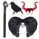 Kids Girls Demon Queen Maleficent Halloween Costume