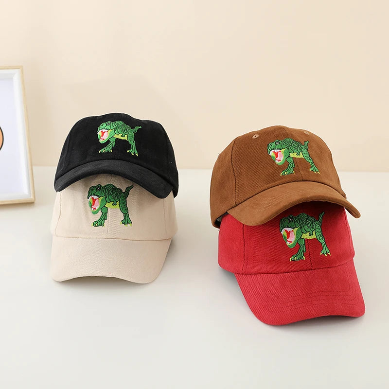 Dinosaurs Embroidered Boys Outdoor Summer Caps childrensterritory