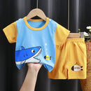 Elephant Embroidery Design Summer Clothing set For Girls