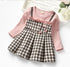 Toddler Girls: Plaid Long-sleeved Princess Dresses childrensterritory