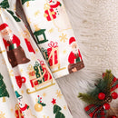Girls’ Long-Sleeve Christmas Party Dress with Festive Design childrensterritory