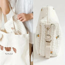 Cartoon Bear Embroidery Zipper Bags for Mommy
