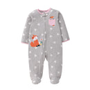 Baby Girl Floral Romper for Winters With Headband