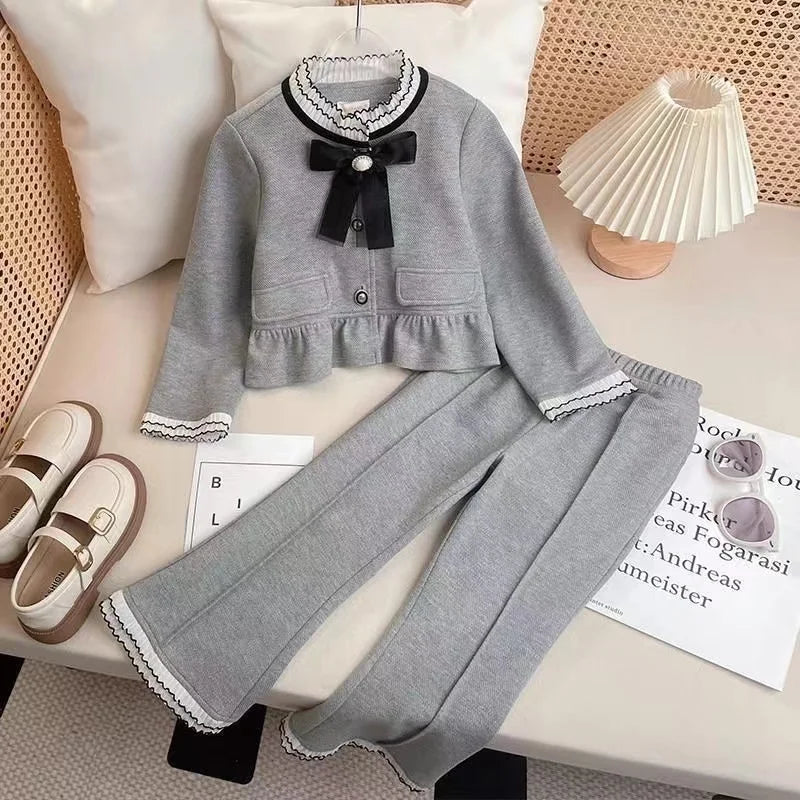 Girls’ Long-Sleeved Stylish Outfit Sets childrensterritory