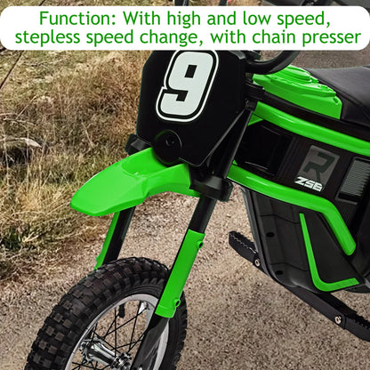 24V Ride On Electric Motorcycle for Kids, Max Weight 135 Lbs childrensterritory
