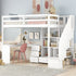 With an L-shaped Desk and a Storage Staircase, The Twin Size Loft Bed childrensterritory