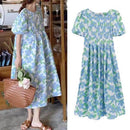 Floral Pattern Casual Style Girls Dresses for Summer