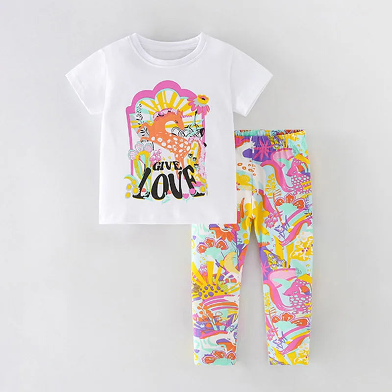Half-Sleeves Casual Summer Outfits For Girls childrensterritory