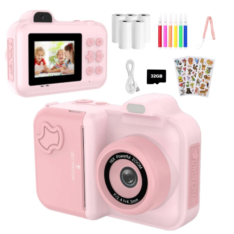 Lightweight Kids' Print Camera with Easy Photo Printing childrensterritory