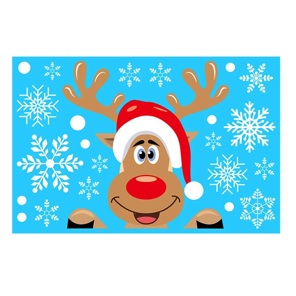 Santa Claus Snowflake Christmas Window/Wall Decals childrensterritory