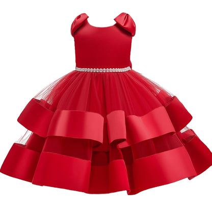 Bow Design Elegant Princess Tutu Dress For Girls childrensterritory