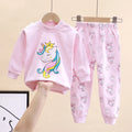 Girls' Long-Sleeved Cartoon Print Clothing Set childrensterritory