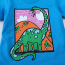 Cartoon Dinosaurs Design Little Boys T Shirts for Summer childrensterritory
