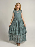 Lace Design Girls Princess Dresses For Party childrensterritory