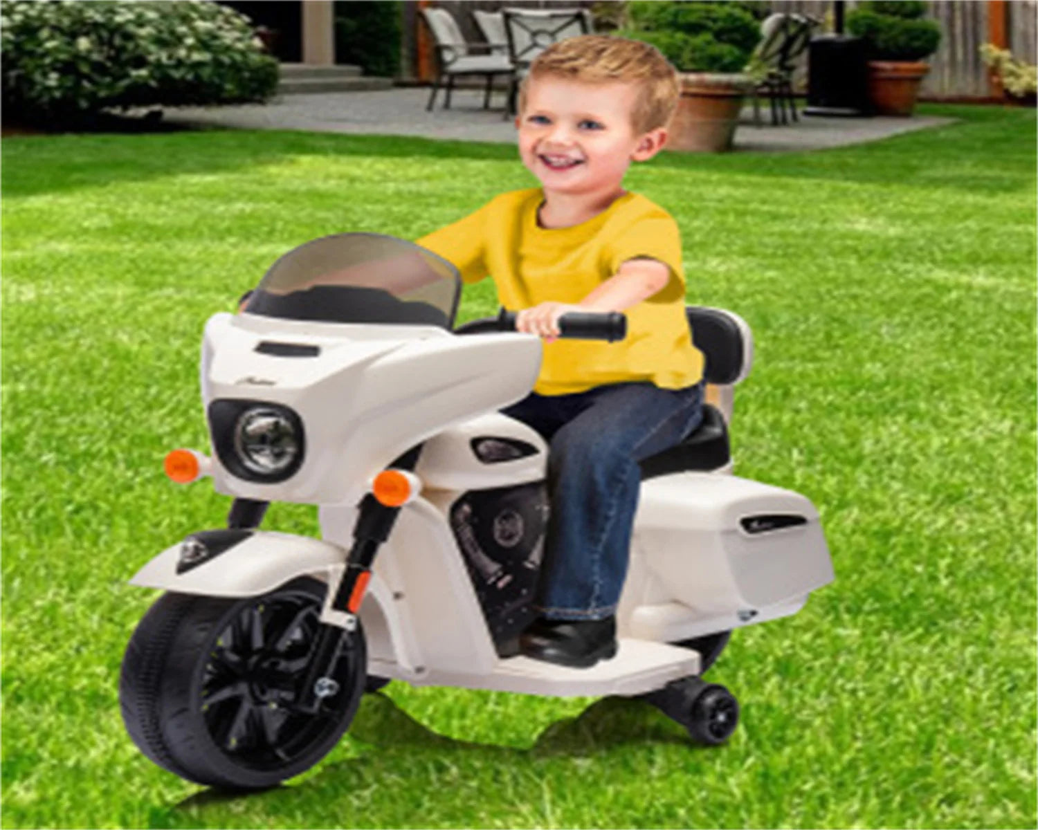 6V Ride-on Electric Motorcycle for Kids with Music and Headlight childrensterritory
