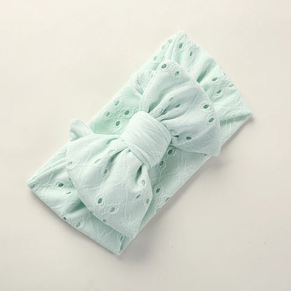 Hollow-Out Bowknot Kids Girls Embroidery Hair Bands