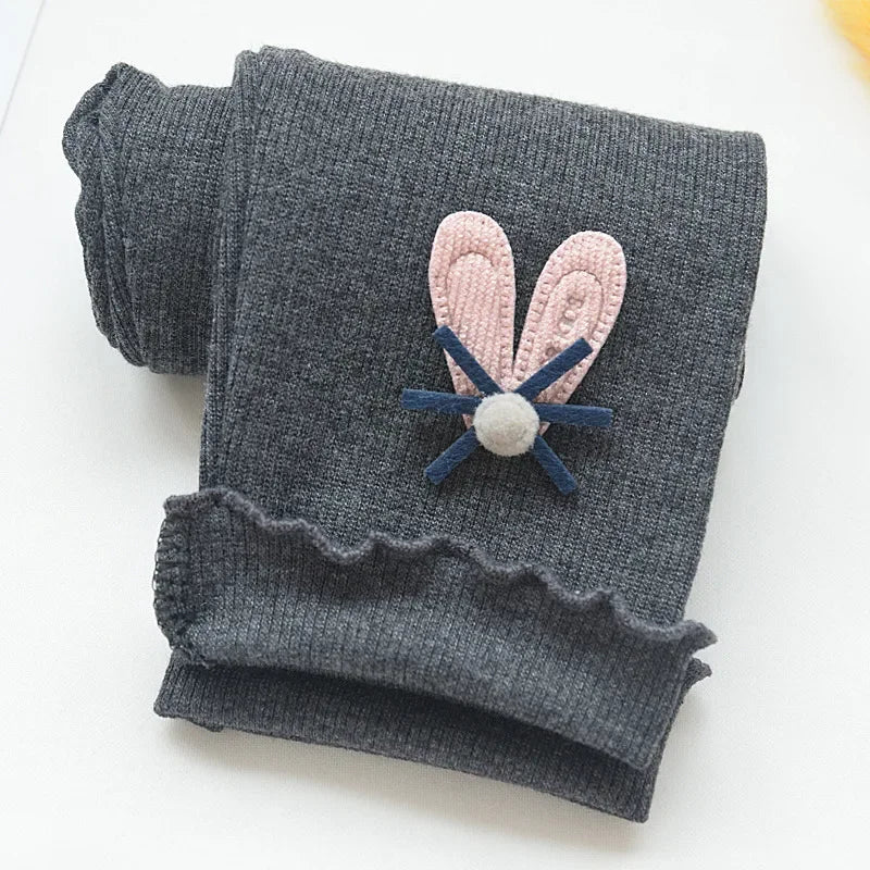 Kids Girls Elastic Waist Casual Cotton Leggings childrensterritory