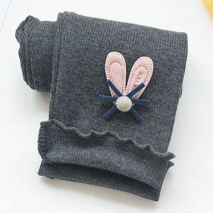 Kids Girls Elastic Waist Casual Cotton Leggings childrensterritory