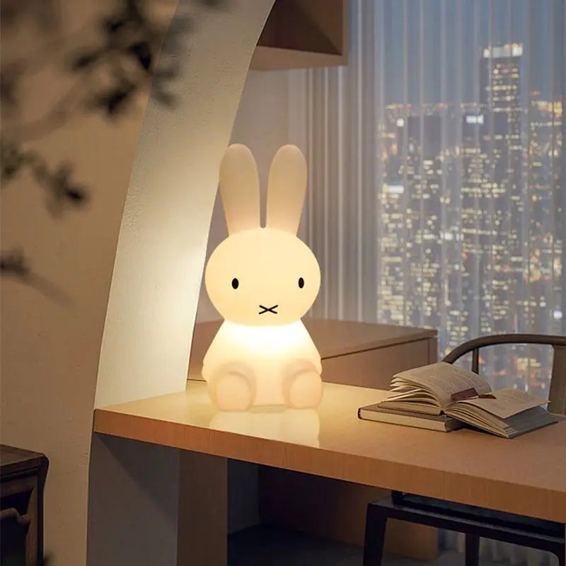 Kids Soft Silicone Touch USB Rechargeable Bunny Night Lamp