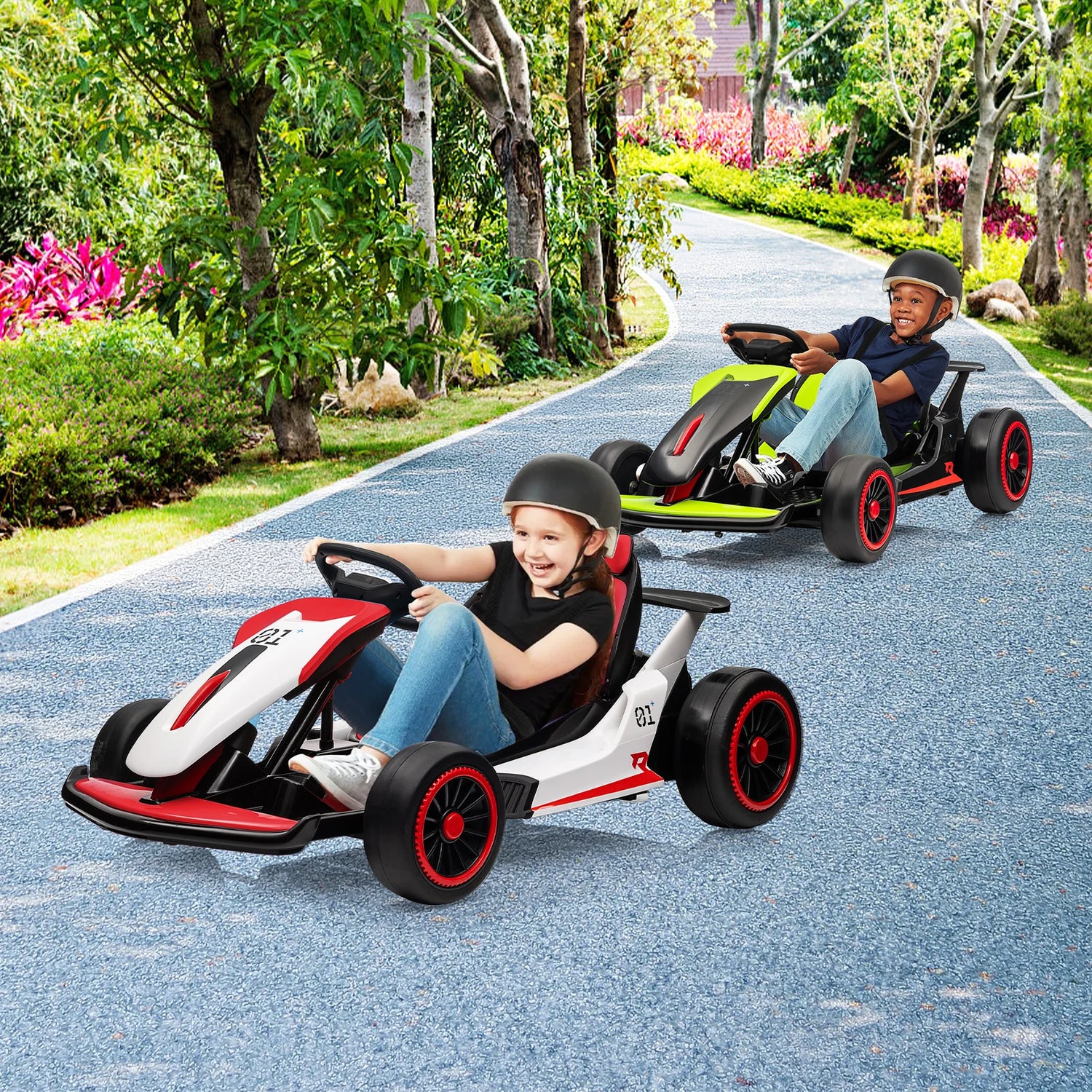 Kids High Speed Electric Go Kart with 24V7Ah Battery childrensterritory