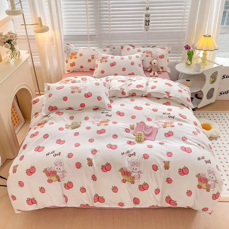 Soft & Breathable Cartoon Print Kids Bedsheets