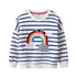 Kids Girls Cartoon Embroidery Long Sleeve Sweatshirts childrensterritory