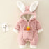 Baby Kids Rabbit Design Warm Soft Rompers childrensterritory