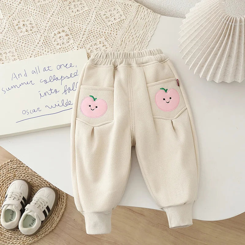 Kids Cartoon Design Soft Winter Trousers childrensterritory