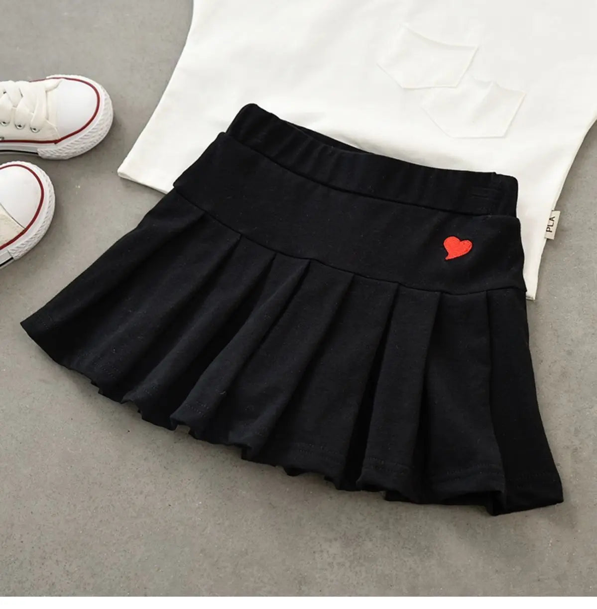 Kids Girls Korean Style Bow Design Denim Shorts and Skirts childrensterritory