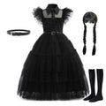 Wednesday Addams Kids Easter Halloween Party Costumes childrensterritory