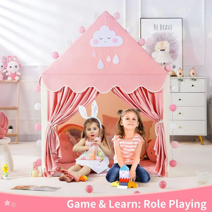 Kids 1.35M Folding Princess Castle/Play House