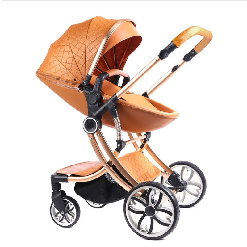 2 in 1 Folding Luxury High Landscape Baby Pram childrensterritory