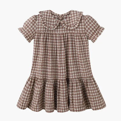 Kids Boys Girls Plaid Matching Summer Clothing Sets childrensterritory