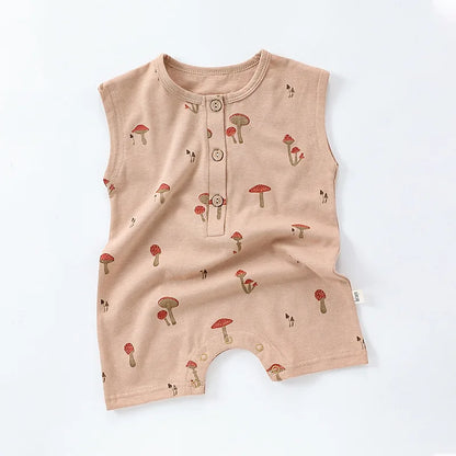 Baby Girl Printed 2pcs Top and Shorts Outfit Set for Summer childrensterritory