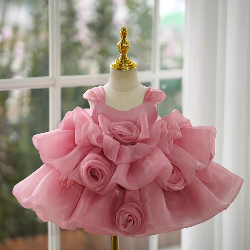 Baby Girl Elegant Tiered Tutu Princess Ball Gown childrensterritory