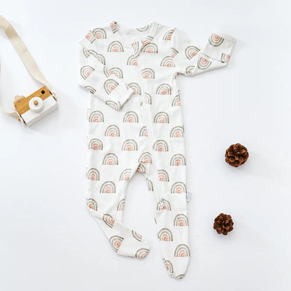 Newborn Nordic Pattern Bamboo Cotton Romper childrensterritory