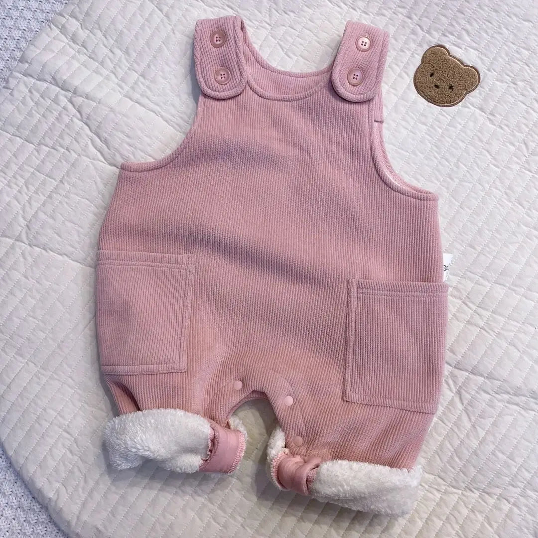 Kids' Soft-Fabric Winter Rompers with a Stylish Finish