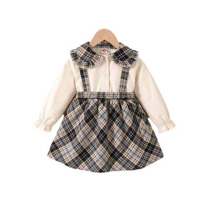 Baby Girls Korean Style Sling Dress for Spring and Autumn