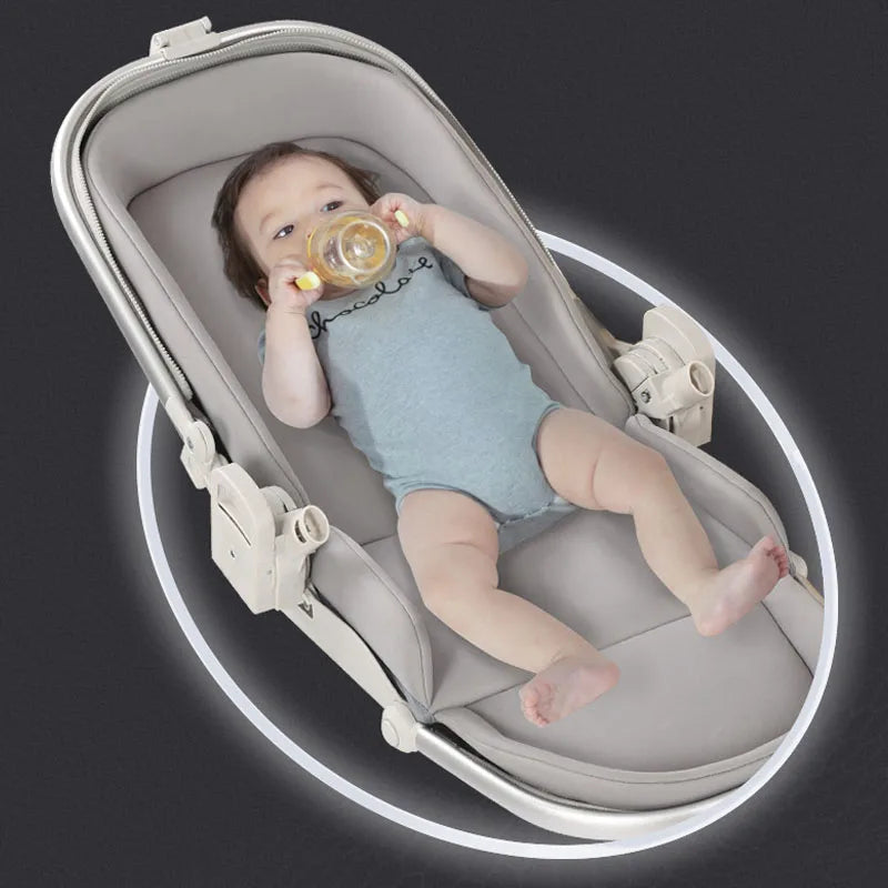 Elevated Baby Stroller with Lightweight Eggshell Design