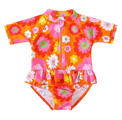Toddler/Baby Girl Ruffle Printed One Piece Swimsuits