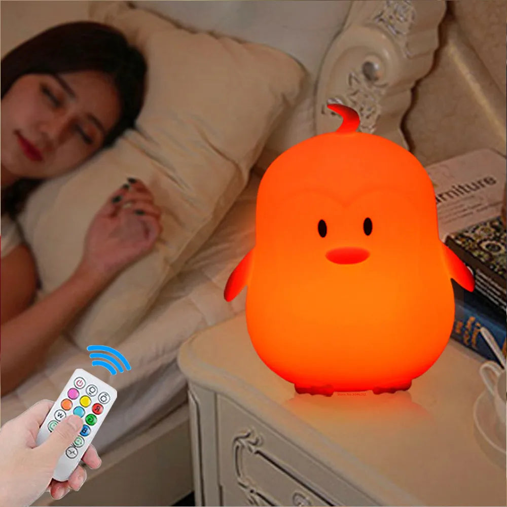Rechargeable Owl LED Night Light in 9 Colors for Kids Room childrensterritory