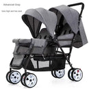 Lightweight Front & Back Seats Baby Pushchair