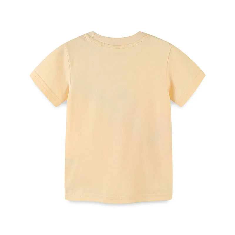 Guitar Print Summer Cotton Tops for Little Girls childrensterritory