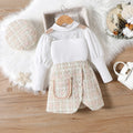 Girls’ Long Puff-Sleeve Elegant Party Dresses childrensterritory