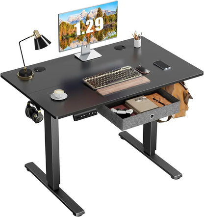 Adjustable Electric Standing Desk with Storage