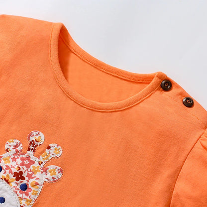 Cartoon Giraffe Appliques Children&