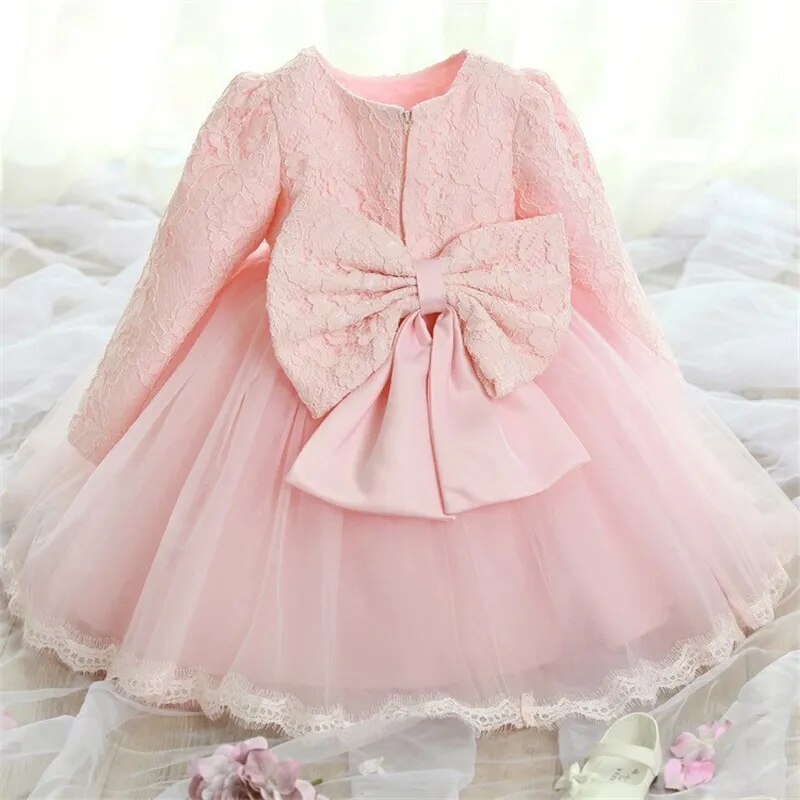 Baby Girls Princess Dress with Beadings for Christening childrensterritory
