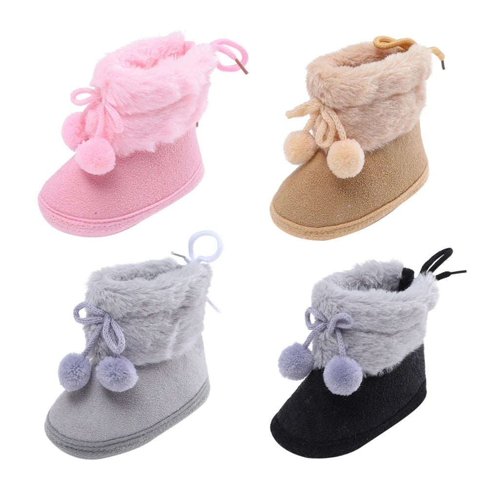 Infant Warm Cozy Fleece Snow Boots childrensterritory